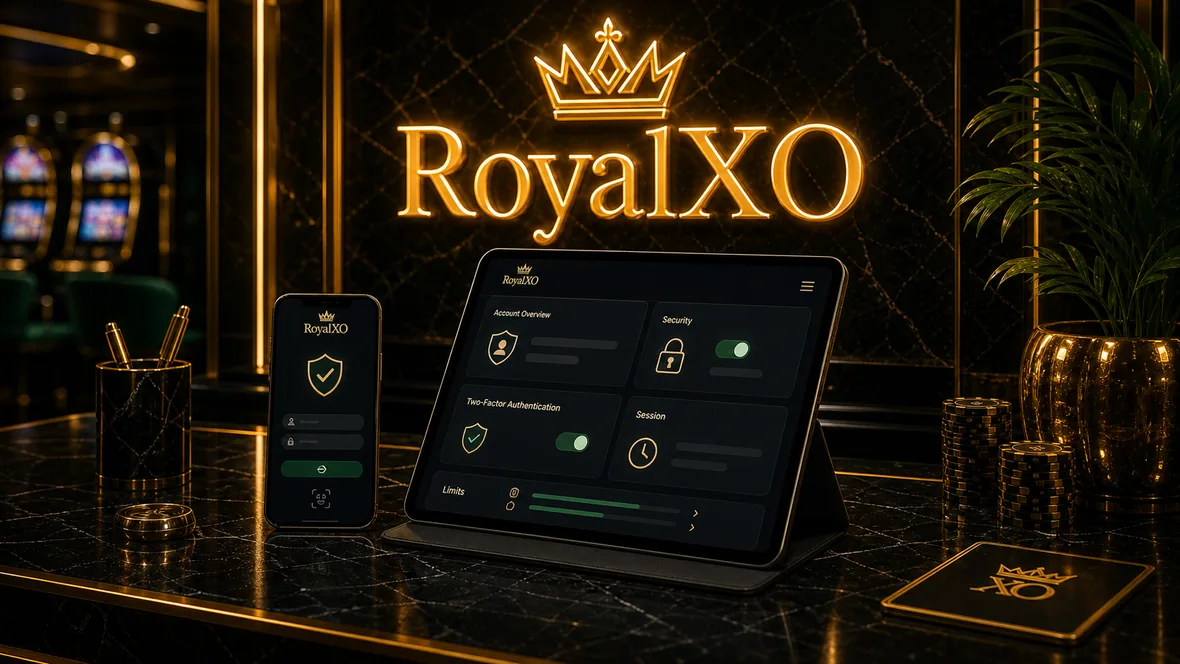 RoyalXO secure mobile account scene