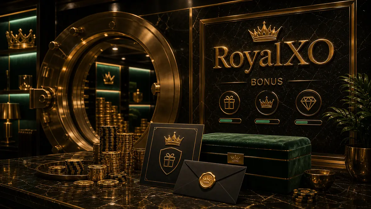 RoyalXO bonus scene with integrated brand